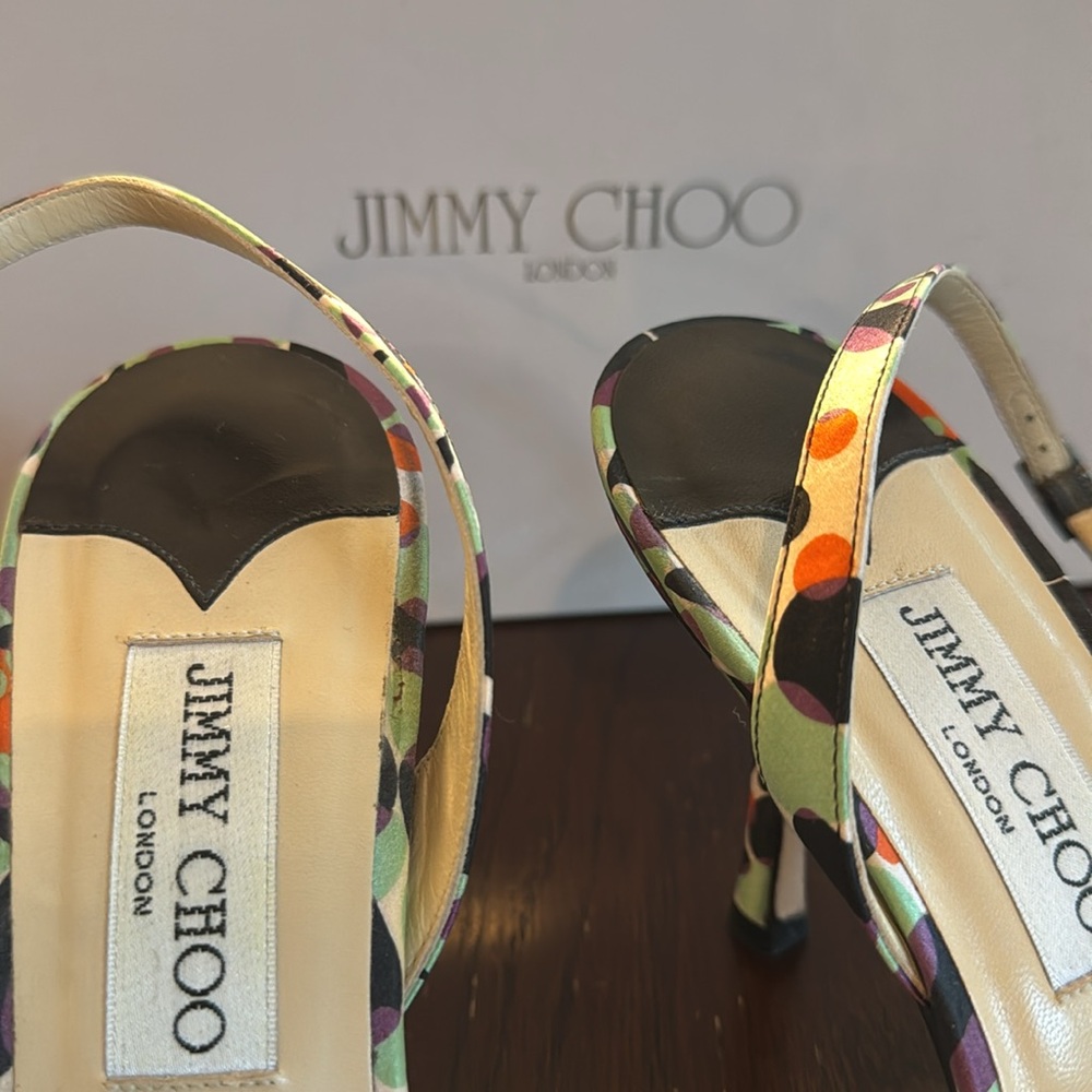 Jimmy Choi open toe heels size 38 fun - Picture 4 of 4